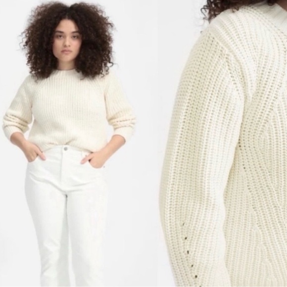 Everlane Sweaters - Everlane Textured Cotton Crewneck Sweater - Size XS